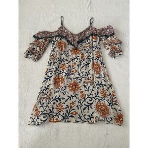 Anthropologie Bailey 44 Women's Large‎ Cold Shoulder Floral Dress